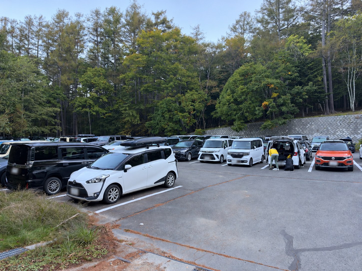 到着時の駐車場