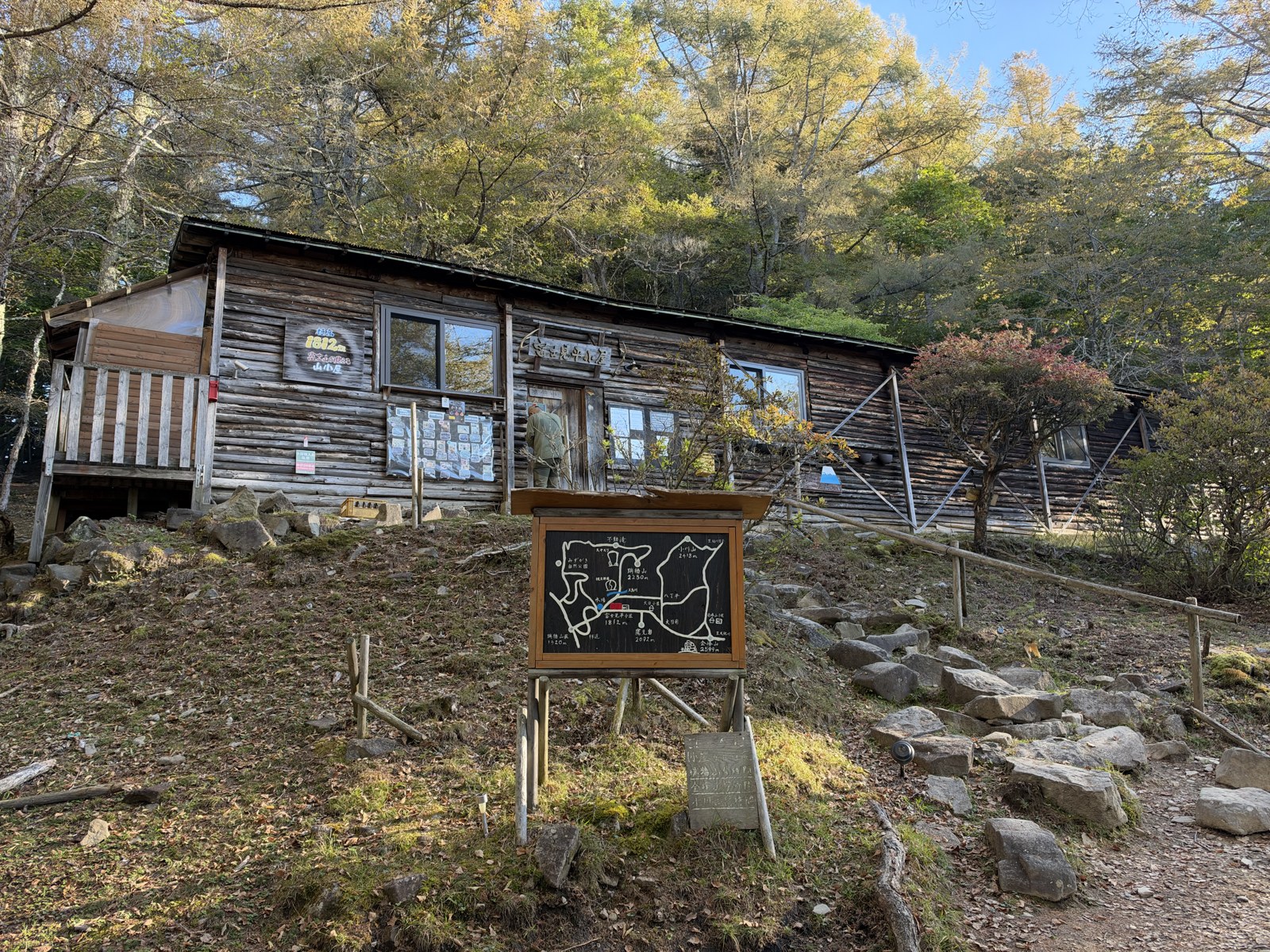 宿泊した富士見平小屋